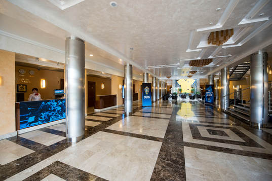 Rundvisning på spelarhotellet. Spelarhotell, hotell