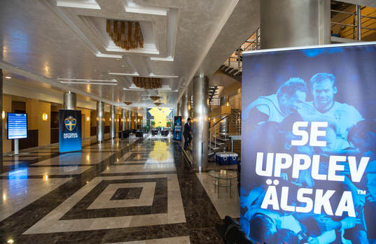 Rundvisning på spelarhotellet. Spelarhotell, hotell