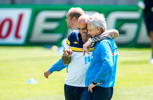 Daniel Majstorovic och Lars Richt, landslagschef