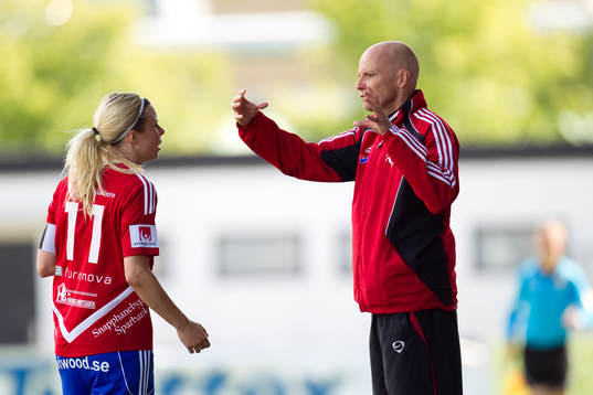 Sofia Andersson och Thomas Mårtensson, tränare, Vittsjö
