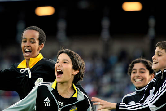 Ungdomsidrott, fotboll, jubel, ungdomsfotboll, glädje,