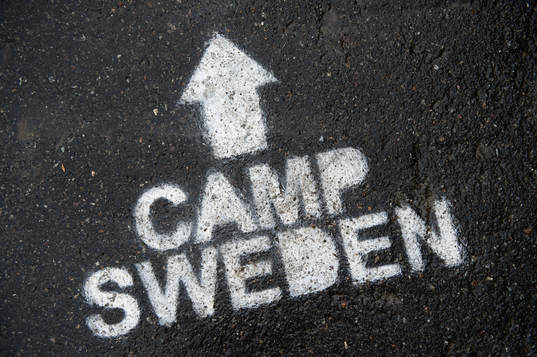 Camp Sweden, Skylt