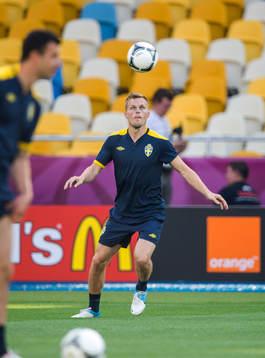 Sverige tränar på Olympia Stadion