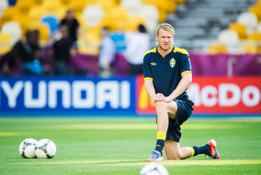 Sverige tränar på Olympia Stadion