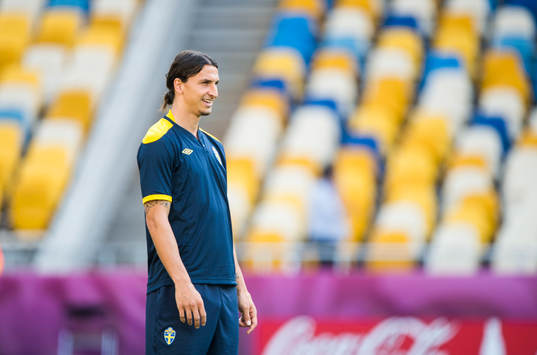 Sverige tränar på Olympia Stadion