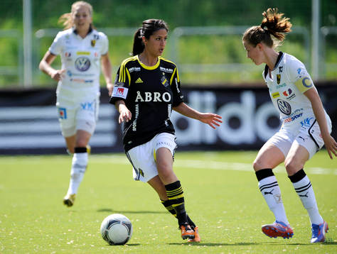 Susan Varli, AIK och Emmelie Konradsson, Umeå