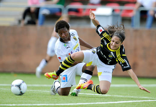 Susan Varli, AIK och Rita Chikwelu, Umeå