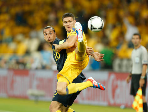 Zlatan Ibrahimovic, Sverige och  Yevhen Selin, Ukraina