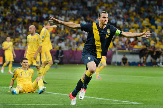 Zlatan Ibrahimovic, Sverige jubel 1-0