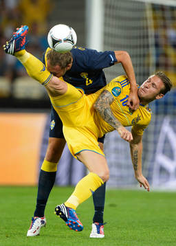 Andreas Granqvist, Sverige, Andriy Voronin, Ukraina