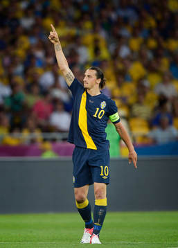 Zlatan Ibrahimovic,  Sverige jubel 1-0