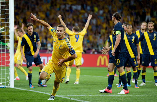 Andriy Shevchenko, Ukraina jubel
