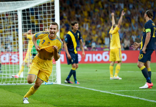 Andriy Shevchenko, Ukraina jubel