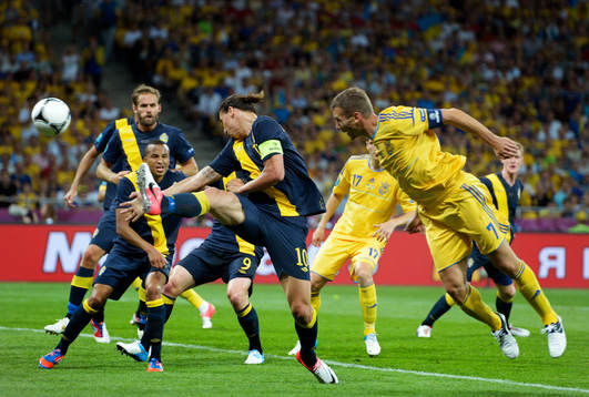 Zlatan Ibrahimovic, Sverige hinner inte fram och Andriy