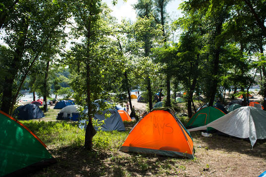 Svenskar softar på Camp Sweden dagen