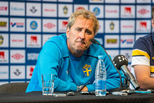 Presskonferens med Erik Hamrén, förbundskapten