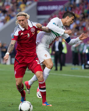 Simon Kjaer, Danmark, Cristiano Ronaldo, Portugal