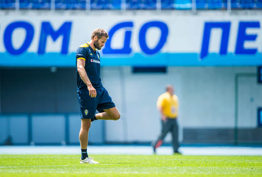 Öppen träning för de svenska fansen på Dynamo Stadion.