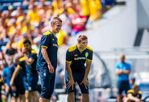 Öppen träning för de svenska fansen på Dynamo Stadion.