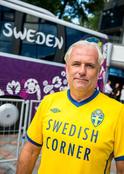 Öppen träning för de svenska fansen på Dynamo Stadion.