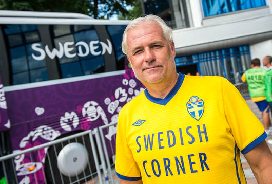Öppen träning för de svenska fansen på Dynamo Stadion.