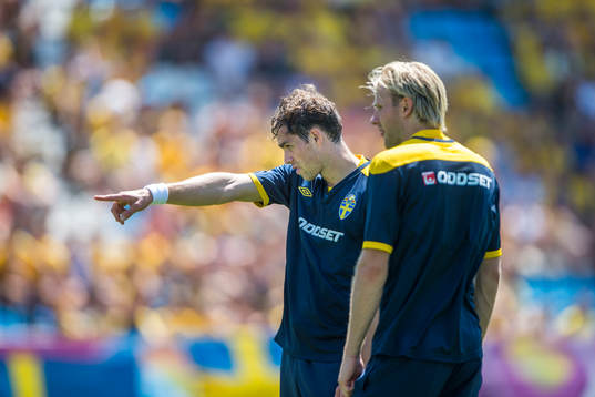 Öppen träning för de svenska fansen på Dynamo Stadion.