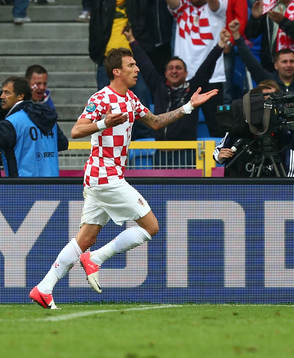 Mario Mandzukic, Kroatien, glädje, jubel
