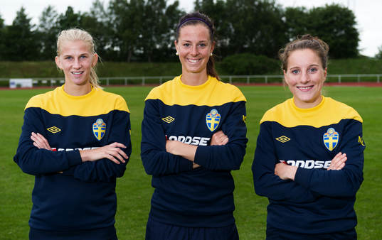 Sofia Jakobsson, Lotta Schelin, Antonia Göransson, Sverige