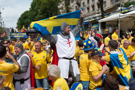 Bläddra bland fler bilder av Fotboll, EM 2012, Sverige - England