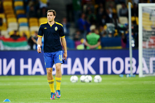 Johan Elmander, Sverige, värmer upp