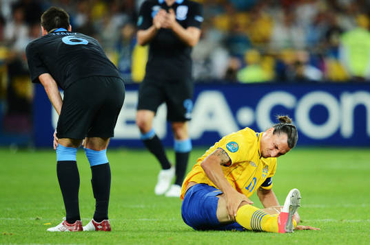 Zlatan Ibrahimovic, Sverige, har ont