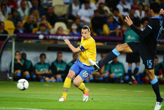 Zlatan Ibrahimovic, Sverige, skjuter