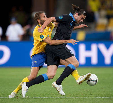 Andy Carrol, England, Olof Mellberg, Sverige