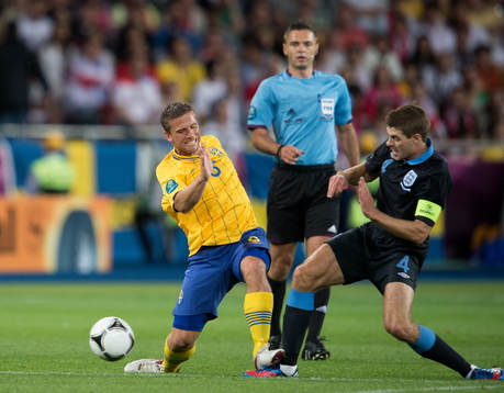 Anders Svensson, Sverige. Stefen Gerrard, England