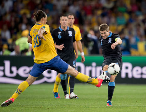 Steven Gerrard, England, Zlatan Ibrahimovic, Sverige