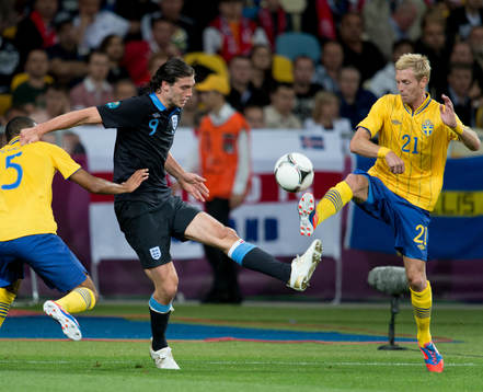 Andy Carroll, England, Christian Wilhelmsson, Sverige