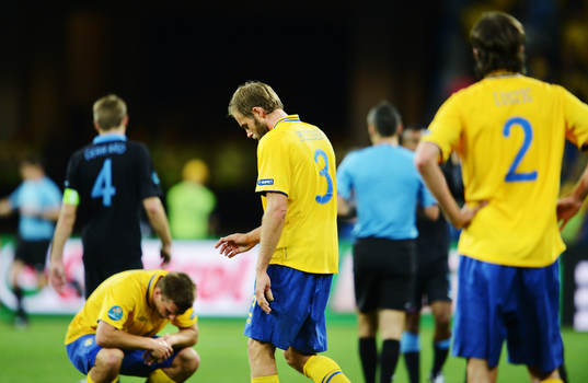 Olof Mellberg, Sverige, deppar