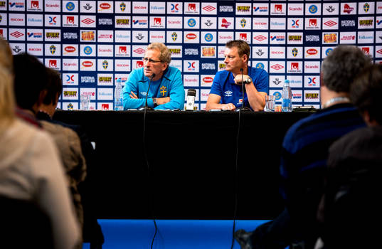 Presskonferens med Erik Hamrén, förbundskapten