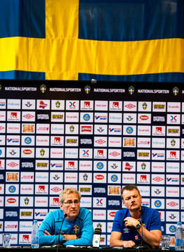 Presskonferens med Erik Hamrén, förbundskapten