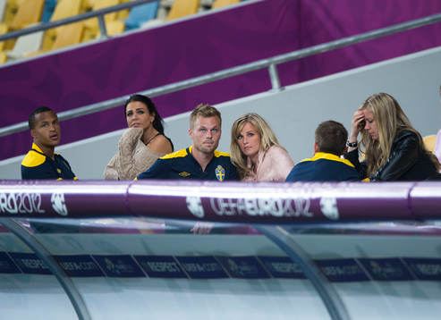 Martin Olsson, Sebastian Larsson och Anders Svensson deppar