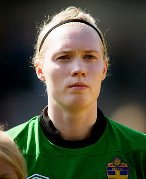 Hedvig Lindahl, målvakt, Sverige. Porträtt