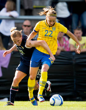 Rachel Buehler, USA, Kosovare Asllani, Sverige