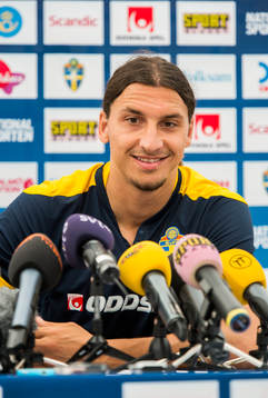Presskonferens med Zlatan Ibrahimovic