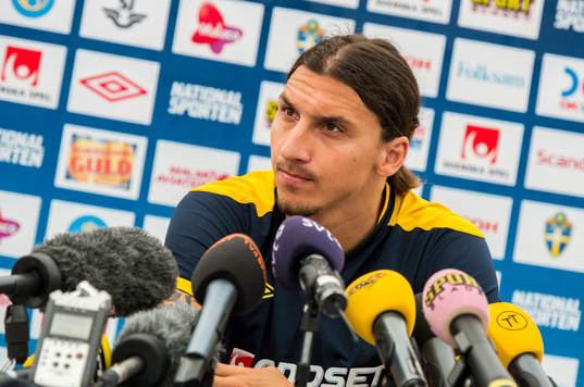 Presskonferens med Zlatan Ibrahimovic
