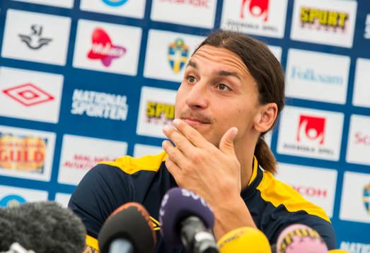 Presskonferens med Zlatan Ibrahimovic