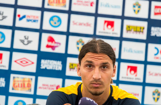 Presskonferens med Zlatan Ibrahimovic