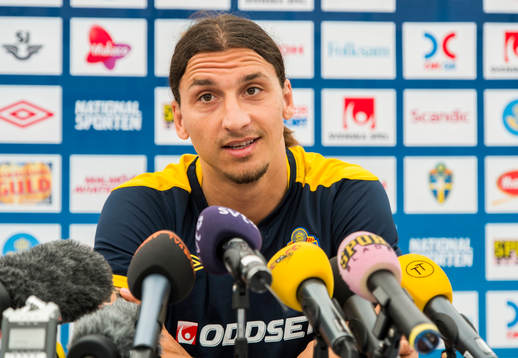 Presskonferens med Zlatan Ibrahimovic