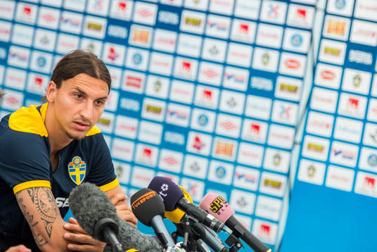 Presskonferens med Zlatan Ibrahimovic