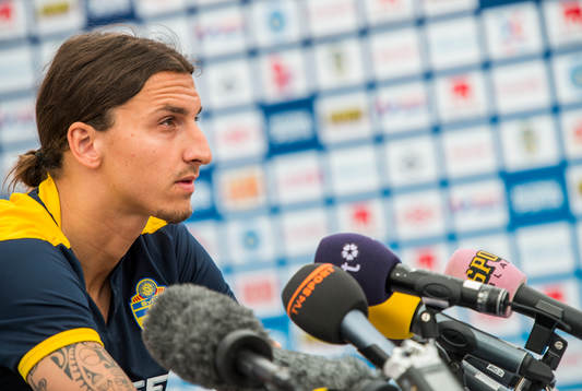 Presskonferens med Zlatan Ibrahimovic