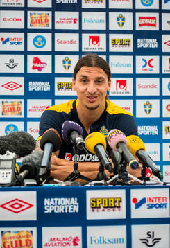 Presskonferens med Zlatan Ibrahimovic